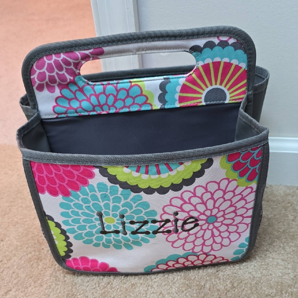 Thirty-One Floral Organizer Tote with Handle - Lizzie